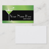 バーテンダーの名刺のマルティーニのロゴ 名刺 (正面/裏面)