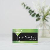 バーテンダーの名刺のマルティーニのロゴ 名刺 (スタンド正面)