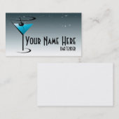 バーテンダーの名刺のマルティーニのロゴ 名刺 (正面/裏面)