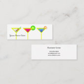 バーテンダーの名刺 スキニー名刺 (正面/裏面)