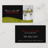 バーテンダーの名刺 名刺 (正面/裏面)