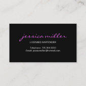 バーテンダーの名刺 名刺 (裏面)