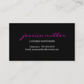 バーテンダーの名刺 名刺 (裏面)