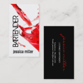 バーテンダーの名刺 名刺 (正面/裏面)