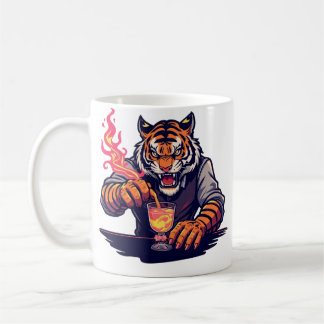 バーテンダーの虎Tシャツ 面白い ギフト コーヒーマグカップ