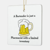 バーテンダーはちょうど薬剤師です セラミックオーナメント (左)