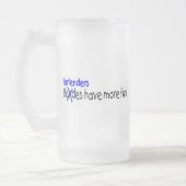 バーテンダーはより多くの楽しい時を過します フロストグラスビールジョッキ (左)