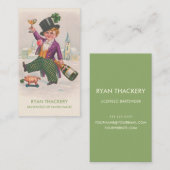 バーテンダーを焼くヴィンテージシャンペン 名刺 (正面/裏面)