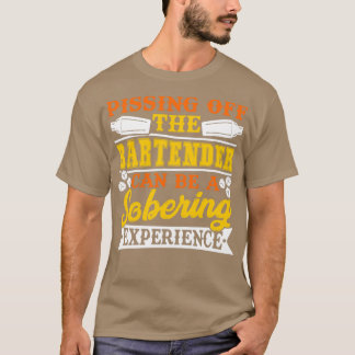 バーテンダーを飛び出す人は覚えやすい専門家かもしれない Tシャツ