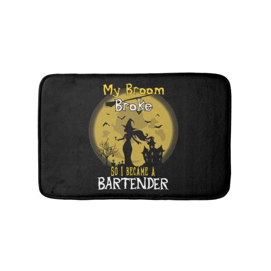 バーテンダーウィッチハロウィーン バスマット (正面)