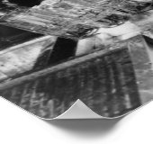 バーテンダーサービングビールヴィンテージ写真 ポスター (角)