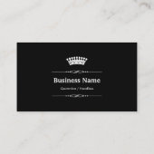 バーテンダーシンプルエレガント王室のリューズ 名刺 (裏面)