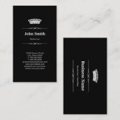 バーテンダーシンプルエレガント王室のリューズ 名刺 (正面/裏面)