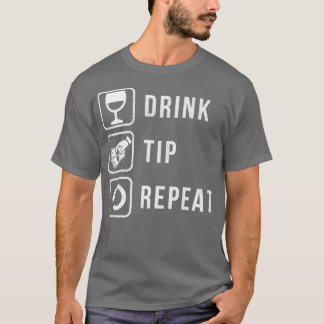 バーテンダードリンクのヒントリピート Tシャツ