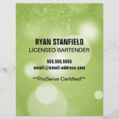 バーテンダーホスティングのプロモーションシート (裏面)