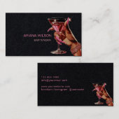 バーテンダーモダンカクテルバークラブイベント 名刺 (正面/裏面)