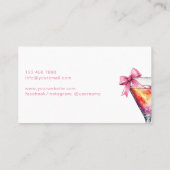 バーテンダーモダンカクテルボウバークラブイベント 名刺 (裏面)