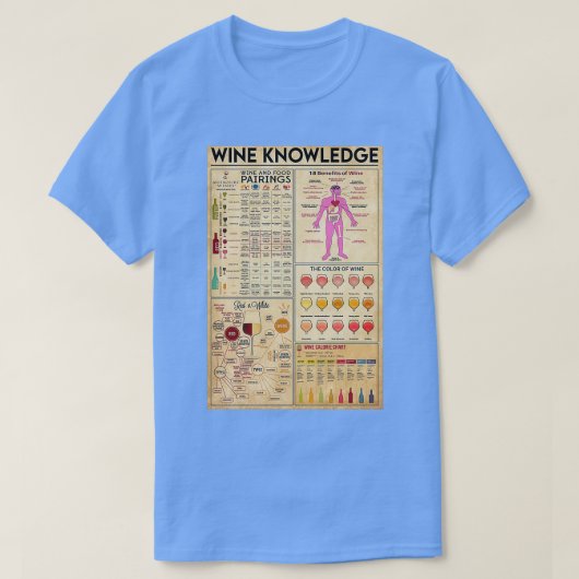 バーテンダーワイン知識1 Tシャツ (デザイン正面)
