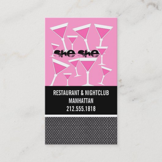 バーテンダー名刺 名刺 (正面)