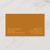 バーテンダー名刺 名刺 (裏面)