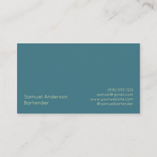 バーテンダー名刺 名刺 (裏面)