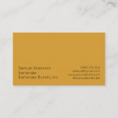 バーテンダー名刺 名刺 (裏面)