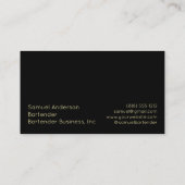 バーテンダー名刺 名刺 (裏面)