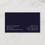 バーテンダー名刺 名刺 (裏面)