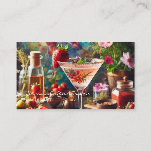 バーテンダー名刺 名刺 (正面)