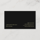 バーテンダー名刺 名刺 (裏面)