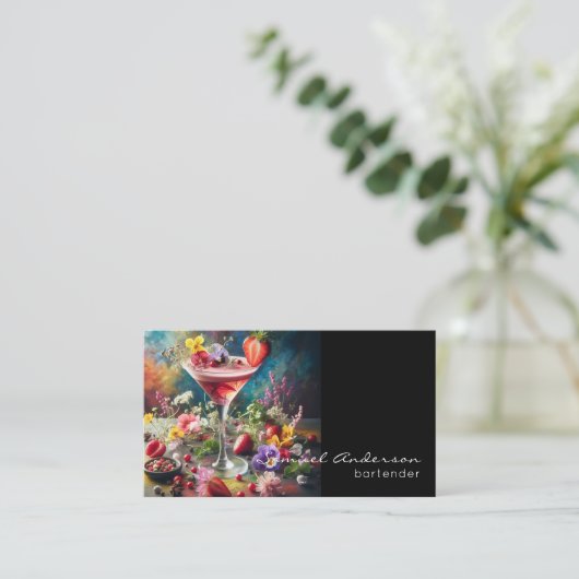 バーテンダー名刺 名刺 (スタンド正面)