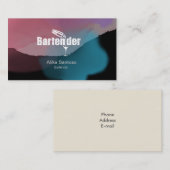 バーテンダー名刺 名刺 (正面/裏面)