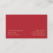 バーテンダー名刺 名刺 (裏面)