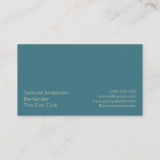 バーテンダー名刺 名刺 (裏面)