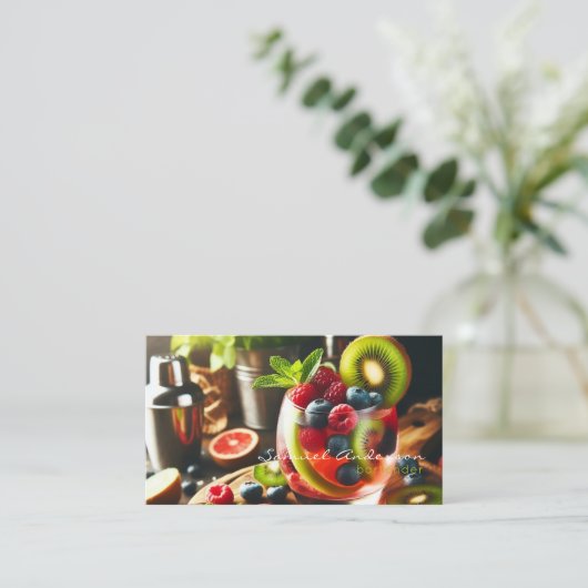 バーテンダー名刺 名刺 (スタンド正面)