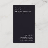 バーテンダー名刺 名刺 (裏面)