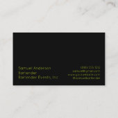 バーテンダー名刺 名刺 (裏面)