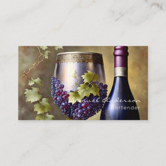 バーテンダー名刺 名刺 (正面)