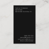 バーテンダー名刺 名刺 (裏面)