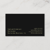 バーテンダー名刺 名刺 (裏面)