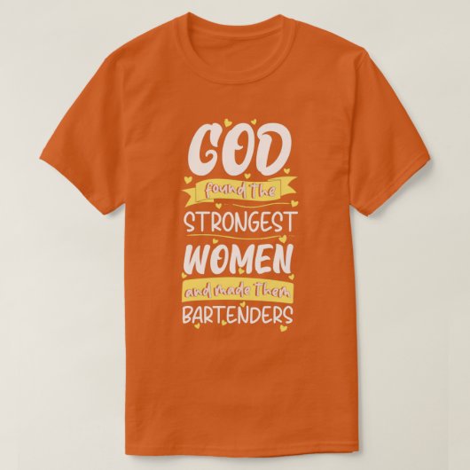 バーテンダー女性 Tシャツ (デザイン正面)