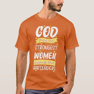 バーテンダー女性 Tシャツ