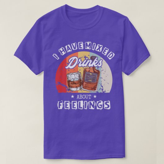 バーテンダー引用文混合ドリンク感覚バーマン Tシャツ (デザイン正面)