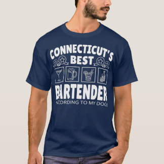 バーテンダー最高のコネチカット Tシャツ