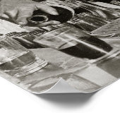 バーテンダー注ぎ飲み物, 1910.ヴィンテージ写真 ポスター (角)