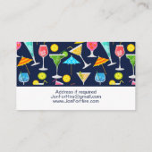 バーテンダー混合学者カクテル 名刺 (裏面)