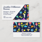 バーテンダー混合学者カクテル 名刺 (正面/裏面)