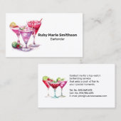 バーテンダー混合学魔法:応援オンデマンド 名刺 (正面/裏面)