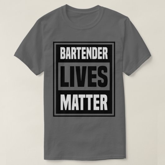 バーテンダー生活の人 Tシャツ (デザイン正面)