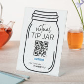 バーテンダー用Venmo QRコード署名 台座サイン (インサイチュ)